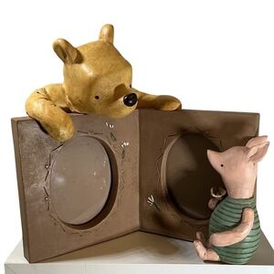 Michel & Company Classic Pooh Storybook Double Picture Frame Resin Nursery Decor